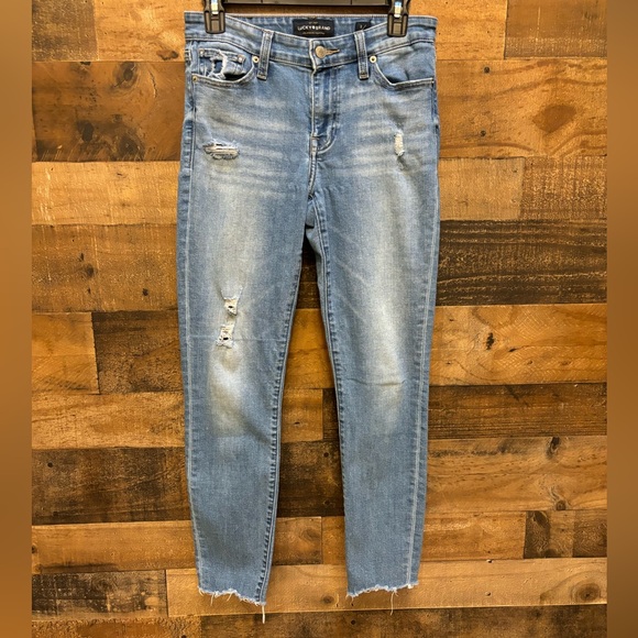 Lucky 🍀 Brand AVA skinny stone washed 2/26 - Picture 1 of 7